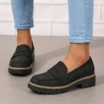 Loafers 2026 Spring Collection: Women's Plus-Size Footwear — Chunky-Heel Pumps & Loafers (Export Style)