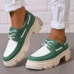 Loafers 2026 Spring New Arrivals: Plus-Size Lace-Up Loafers — Western-Style Women's Fashion Flats (WISH & Amazon Export)