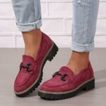 Loafers 2026 New Spring Collection: Women's Plus-Size Platform Flats—Stylish & Comfortable Loafers