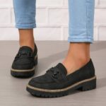 Loafers New Spring Plus Size Platform Women's Shoes, Fashionable and Comfortable Loafers