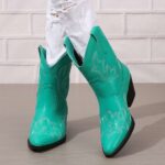 Ankle Boots New Autumn/Winter Arrivals: In-Stock Plus-Size Embroidered Ankle Boots for Women — Western-Style Leather Footwear for WISH & Amazon