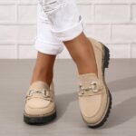 Loafers New Spring Plus Size Platform Women's Shoes, Fashionable and Comfortable Loafers