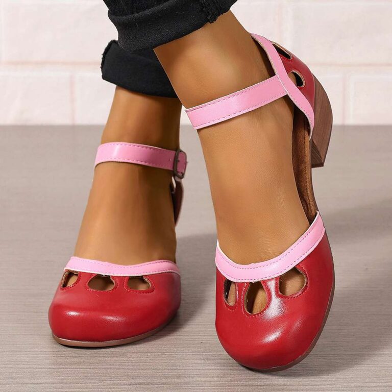 Sandals 2026 Amazon New Arrival Independent Website European and American Foreign Trade Plus Size High-Heeled Buckle Women's Sandals (Sizes 36-43)