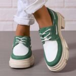 Loafers 2026 Spring New Arrivals: Plus-Size Lace-Up Loafers — Western-Style Women's Fashion Flats (WISH & Amazon Export)