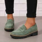 Loafers 2026 Spring Collection: Women's Plus-Size Footwear — Chunky-Heel Pumps & Loafers (Export Style)