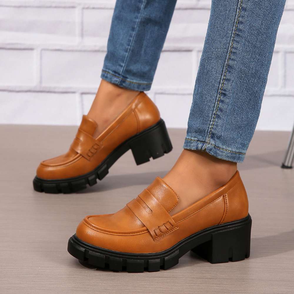 Loafers 2026 Spring New Arrivals: Plus-Size Loafers — Western-Style Women's Fashion Flats