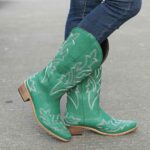 Tall Boots New Autumn/Winter Export Style Women's Footwear (Wish): Plus-Size, Embroidered, Pointed-Toe Leather Boots — Women's Knee-High Riding Boots